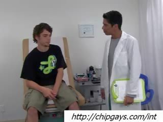 Tasty guy with doctor